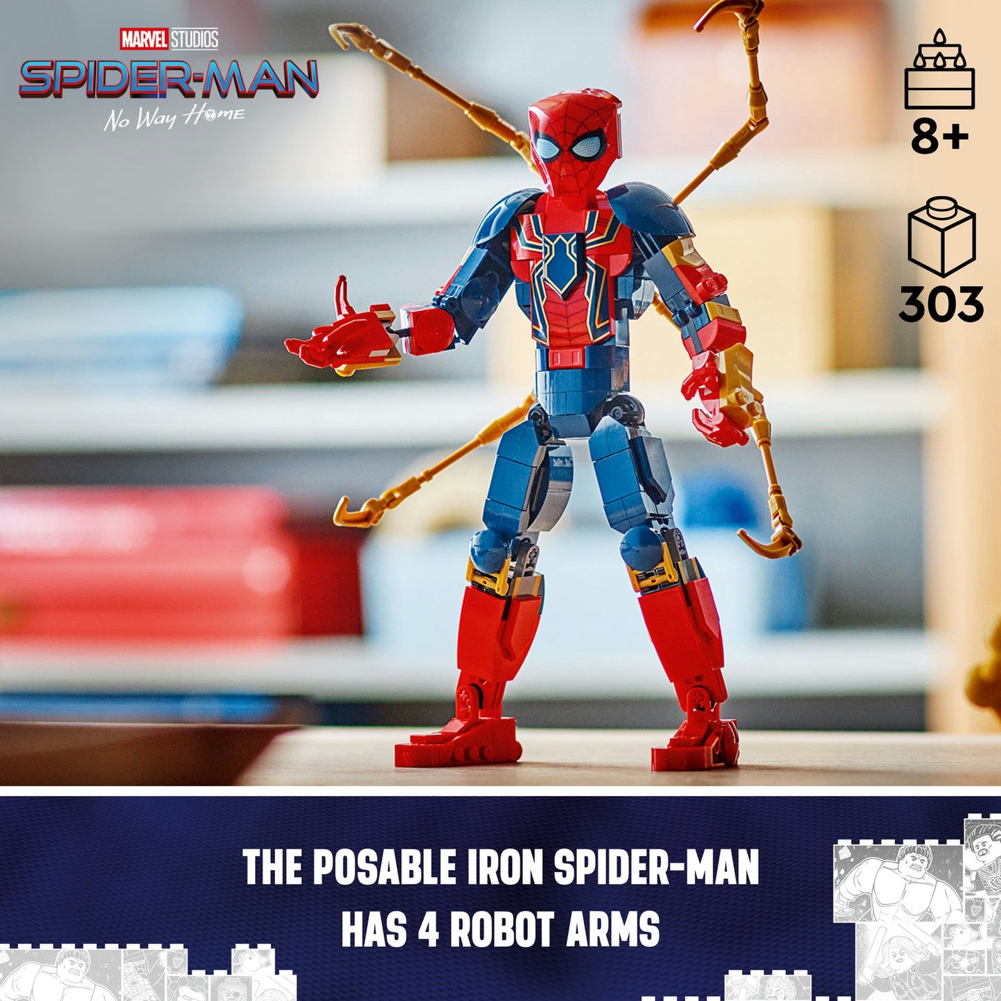 76298 LEGO Super Heroes Iron Spider Man Construction Figure