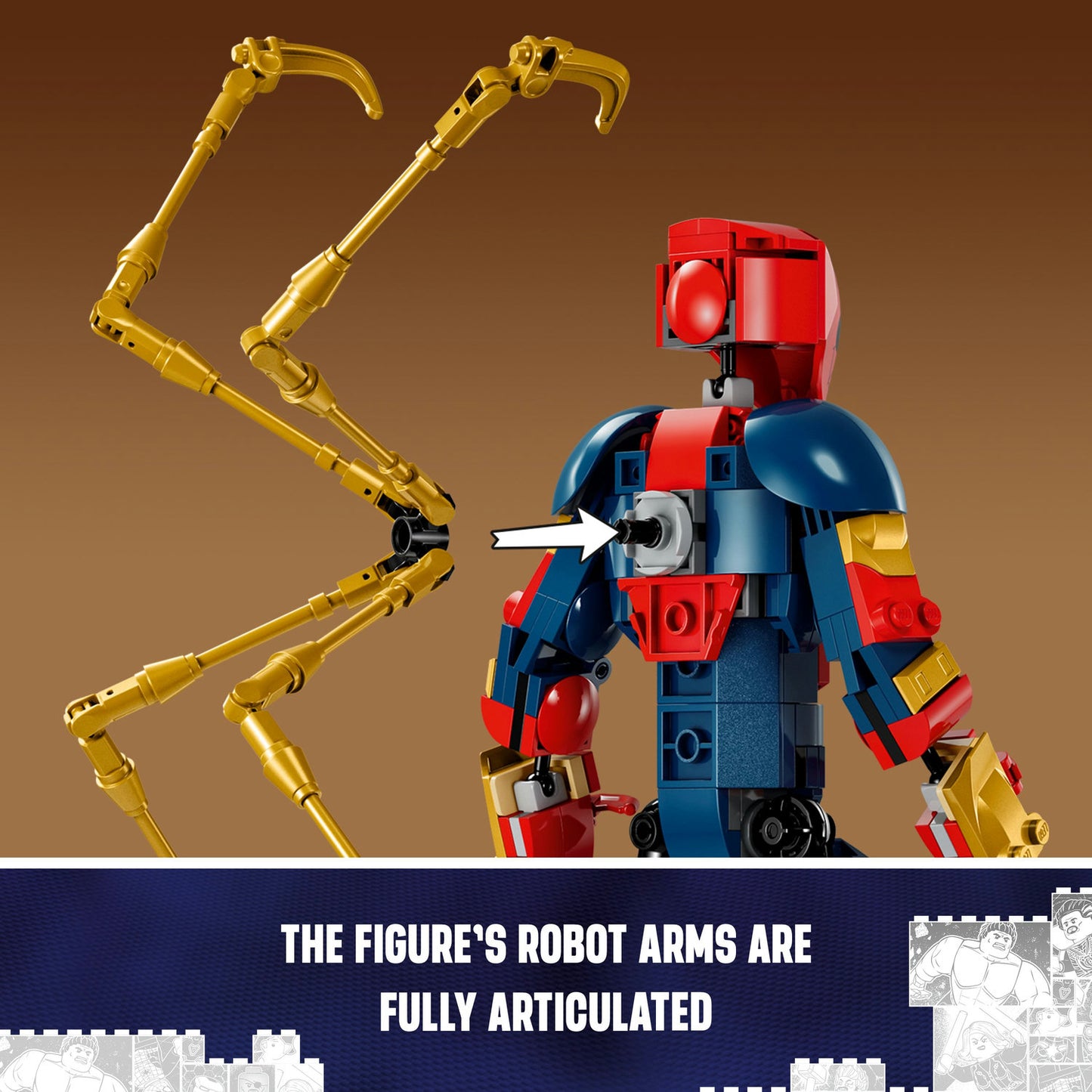 76298 LEGO Super Heroes Iron Spider Man Construction Figure