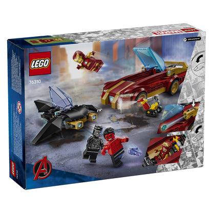 76310 LEGO Super Heroes Iron Man Car & Black Panther vs. Red Hulk