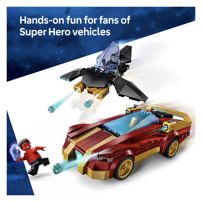 76310 LEGO Super Heroes Iron Man Car & Black Panther vs. Red Hulk