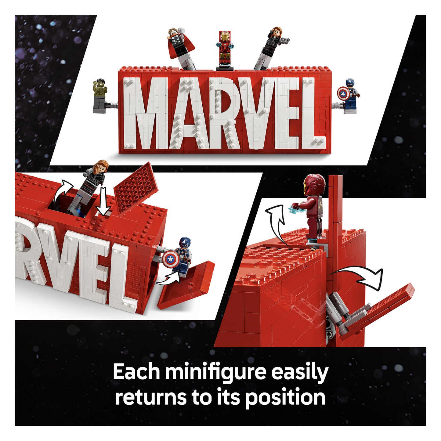 76313 LEGO Super Heroes MARVEL Logo & Minifigures