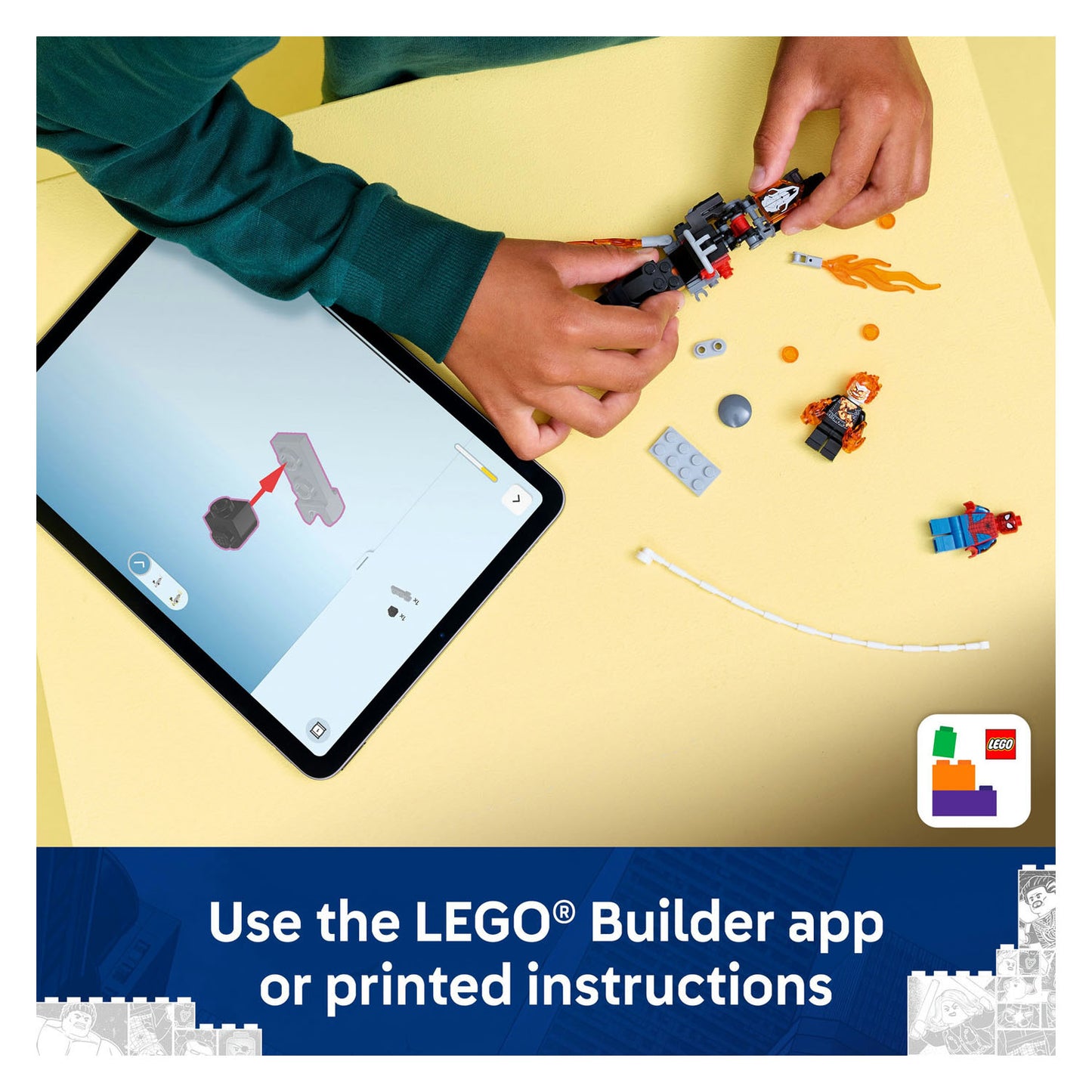 76335 LEGO Super Heroes Spider-Man vs. Ghost Rider Motorcycle