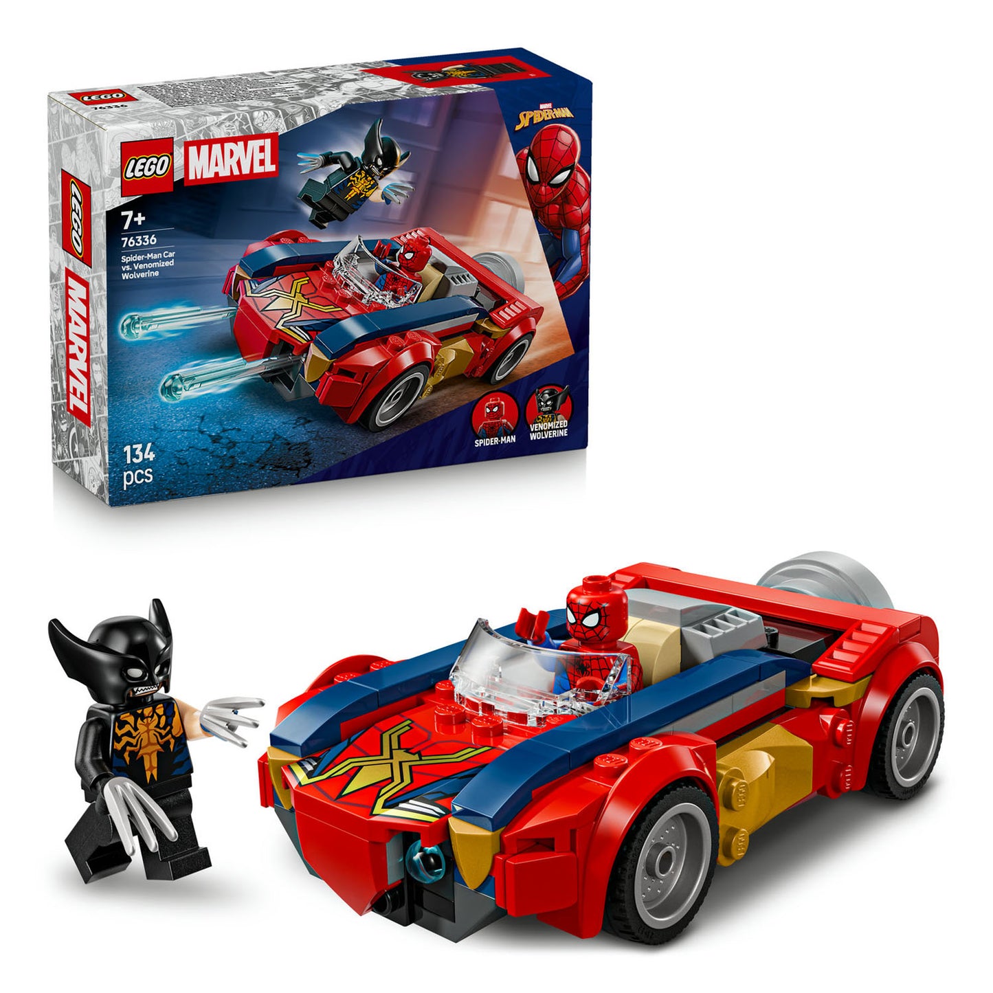 76336 LEGO Super Heroes Spider-Man Car vs. Venomized Wolverine