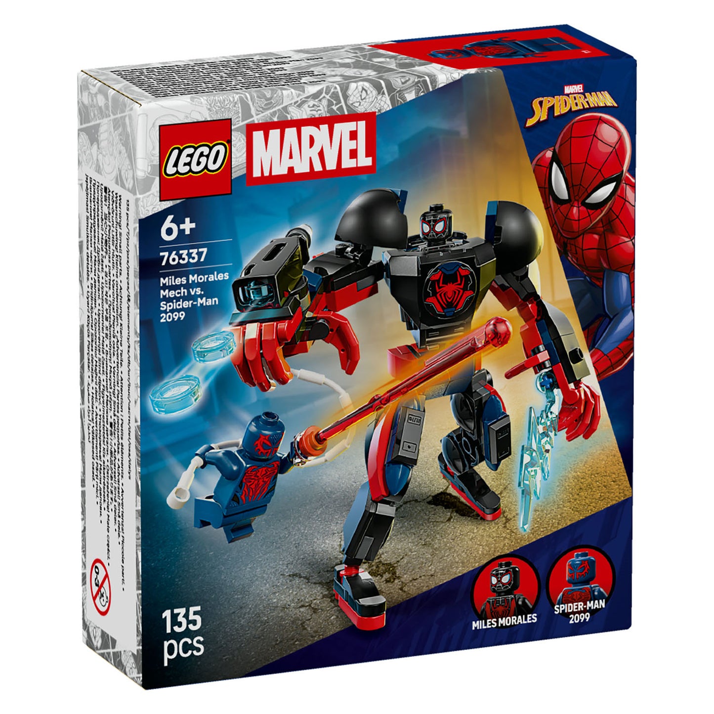 76337 LEGO Super Heroes Miles Morales Mech vs. Spider-Man 2099