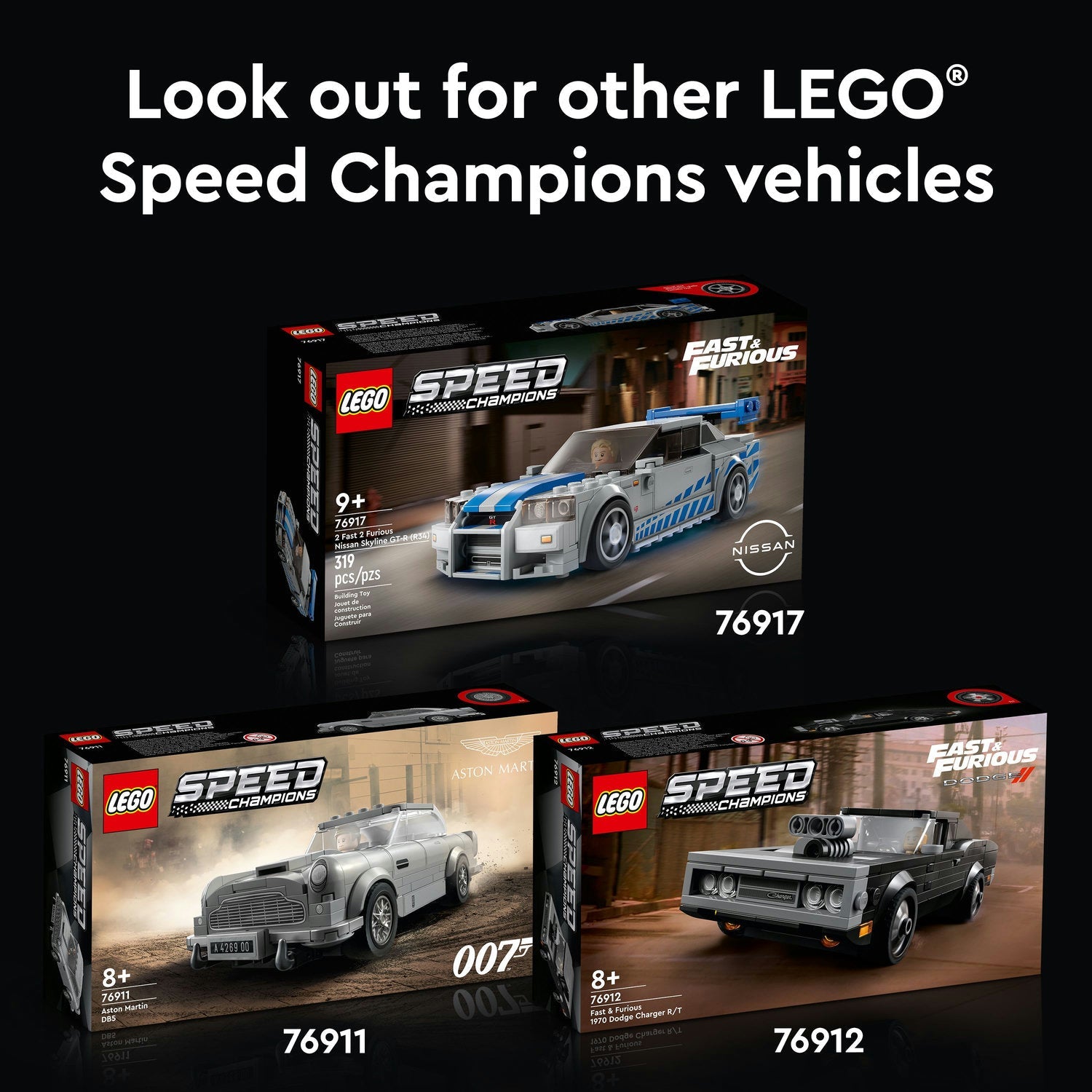76917 LEGO Speed Champions Fast Furious Nissan Skyline GT R