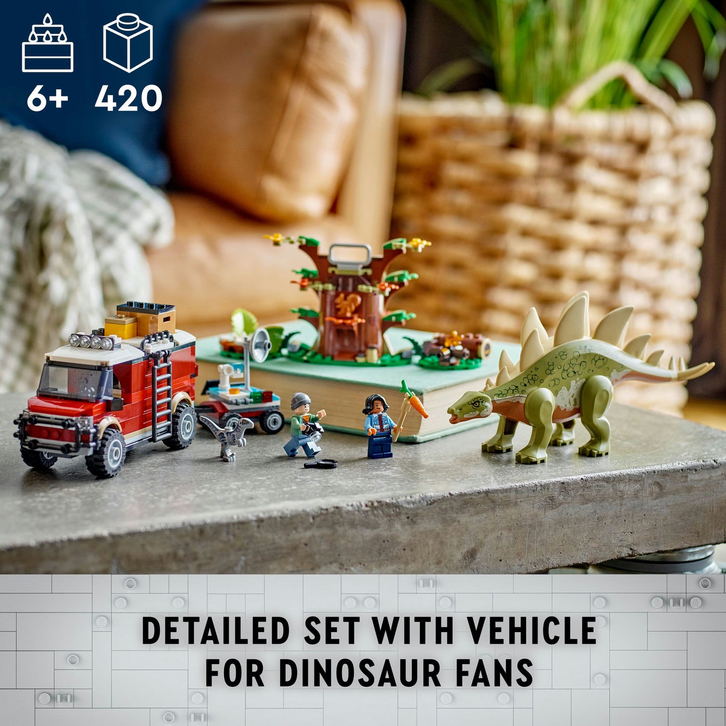 76965 LEGO Jurassic World Dinosaur Missions: Stegosaurus Discovery