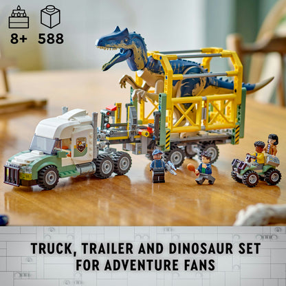 76966 LEGO Jurassic World Dinosaur Missions: Allosaurus Transport Truck