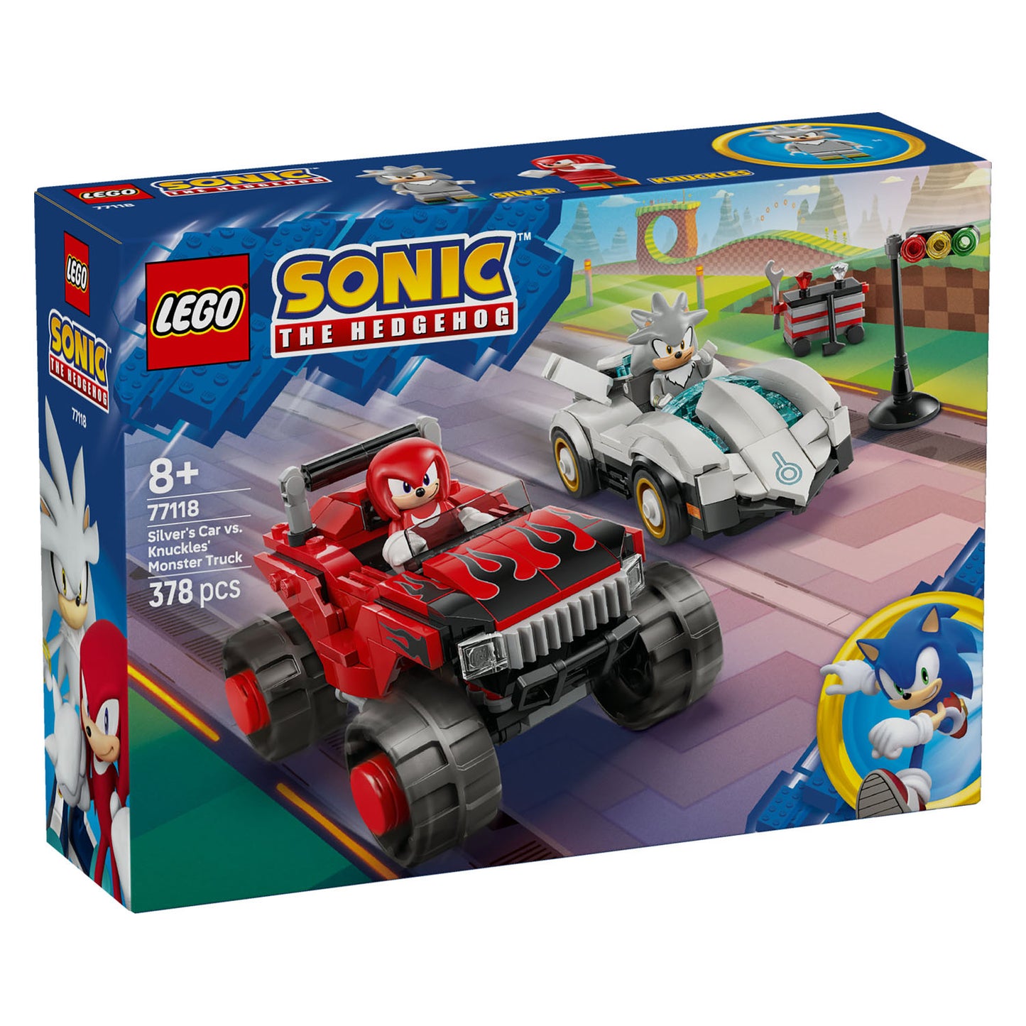 77118 LEGO Sonic Silver's Car vs. Knuckles' Monster Truck