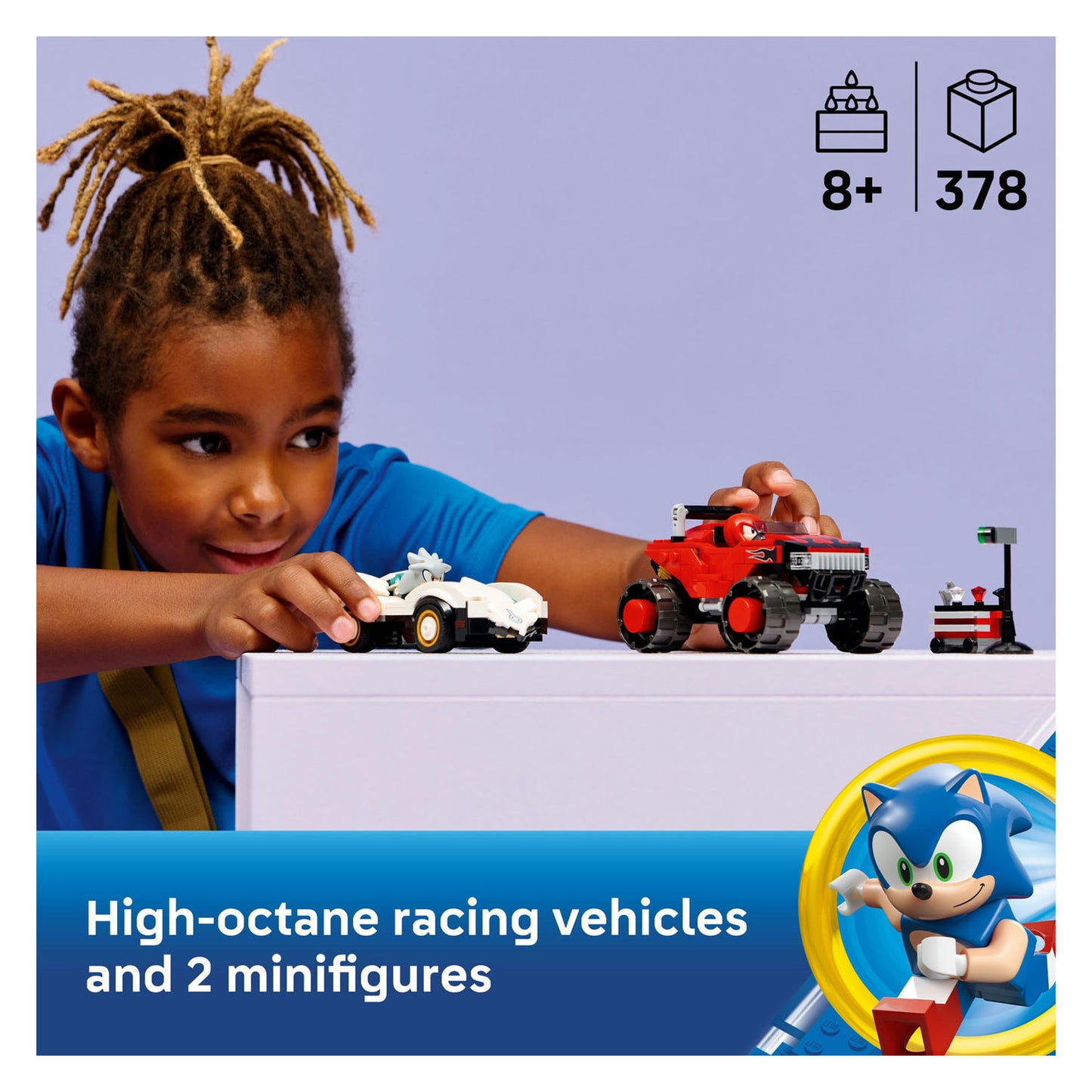 77118 LEGO Sonic Silver's Car vs. Knuckles' Monster Truck