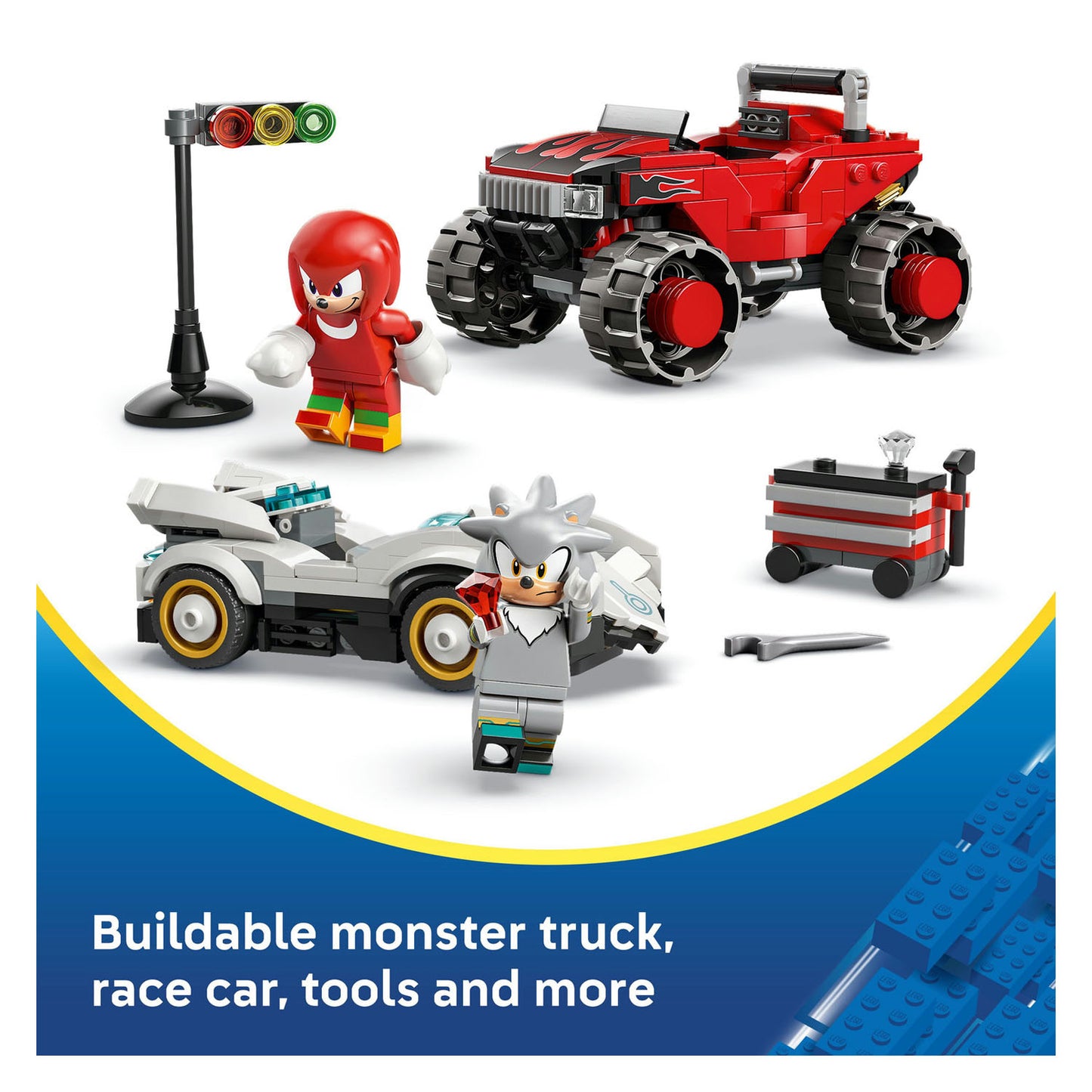 77118 LEGO Sonic Silver's Car vs. Knuckles' Monster Truck