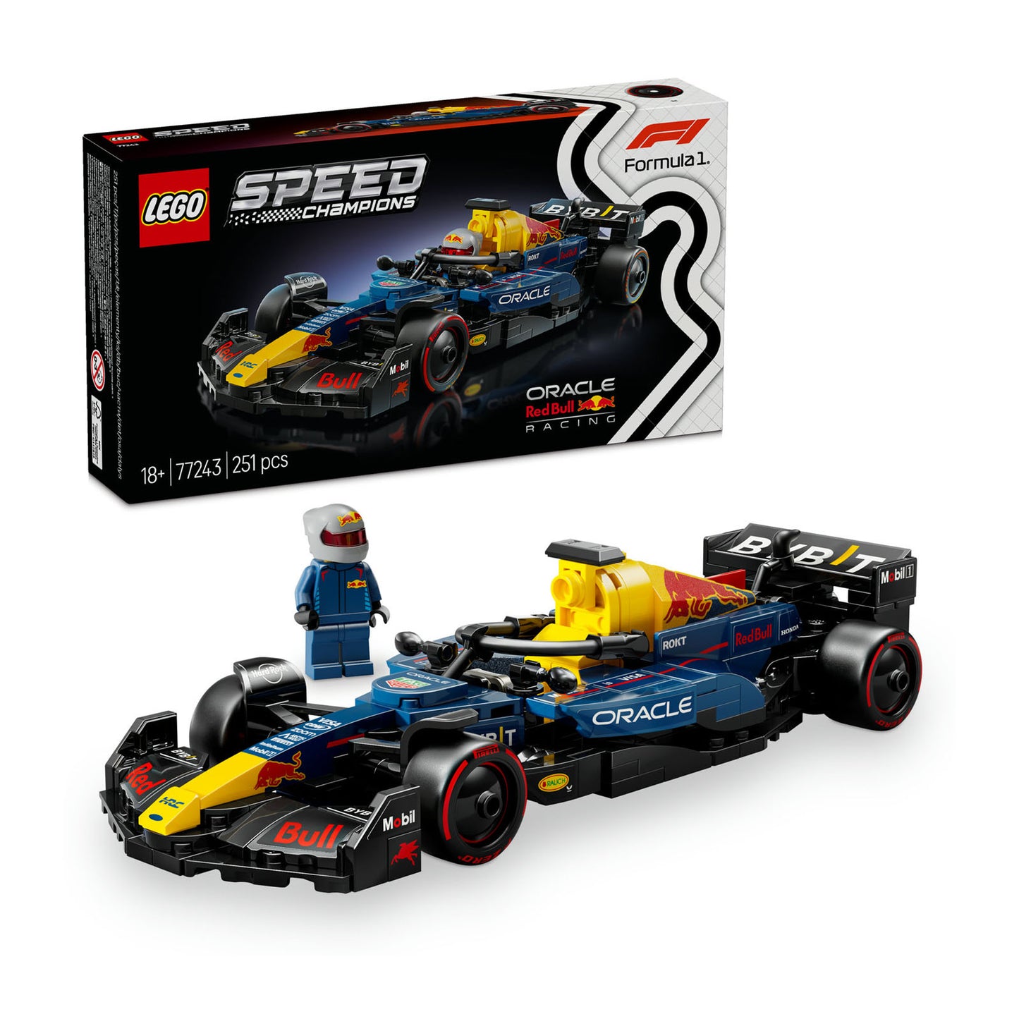 77243 LEGO Speed Champions Oracle Red Bull Racing RB20 F1 Race Car Vehicle Set