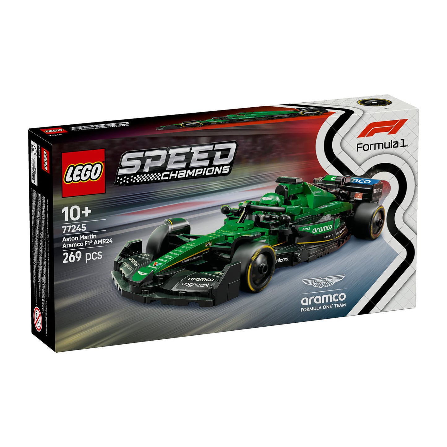 77245 LEGO Speed Champions Aston Martin Aramco F1 AMR24 Race Car Vehicle Set