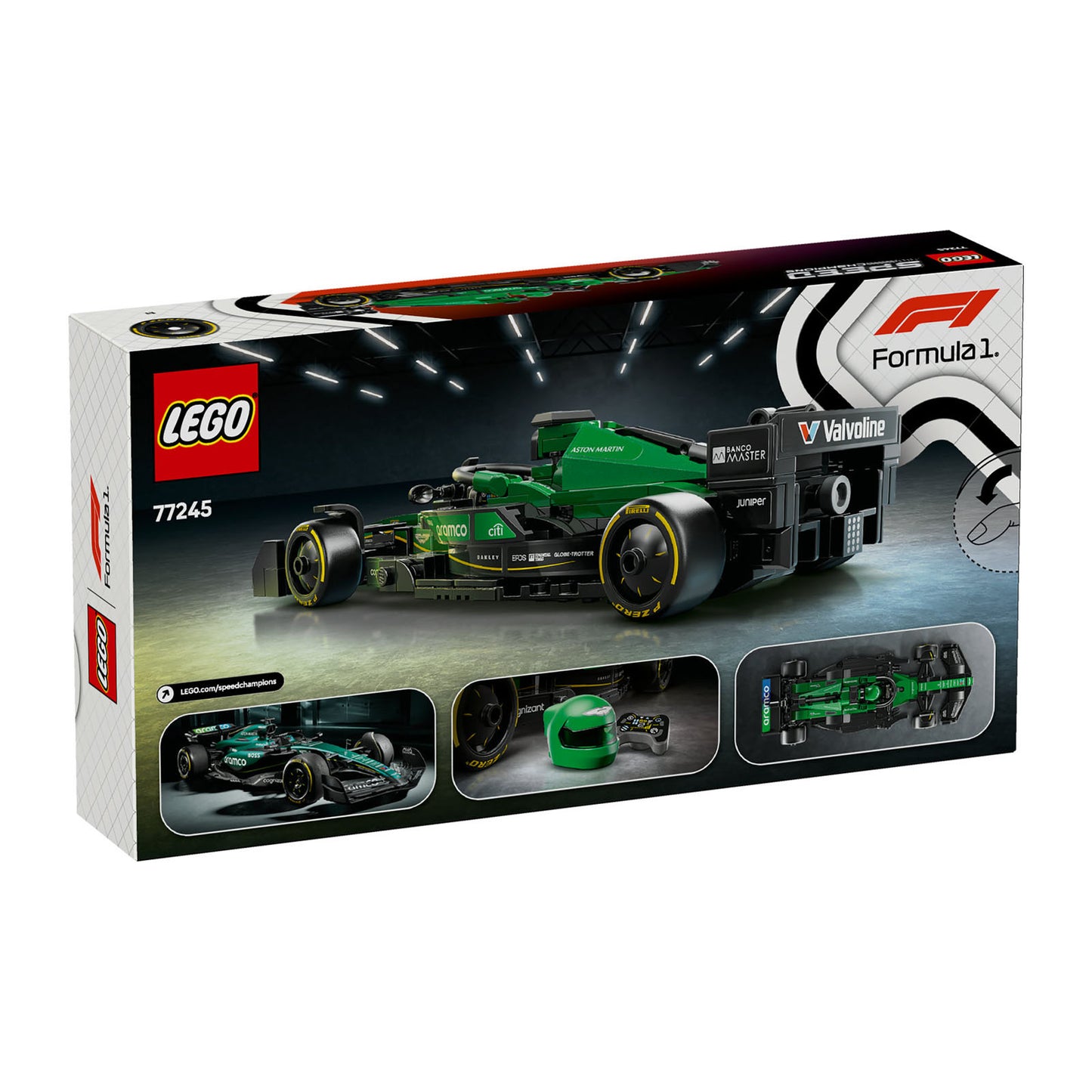 77245 LEGO Speed Champions Aston Martin Aramco F1 AMR24 Race Car Vehicle Set