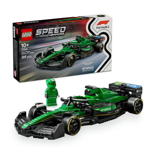 77245 LEGO Speed Champions Aston Martin Aramco F1 AMR24 Race Car Vehicle Set