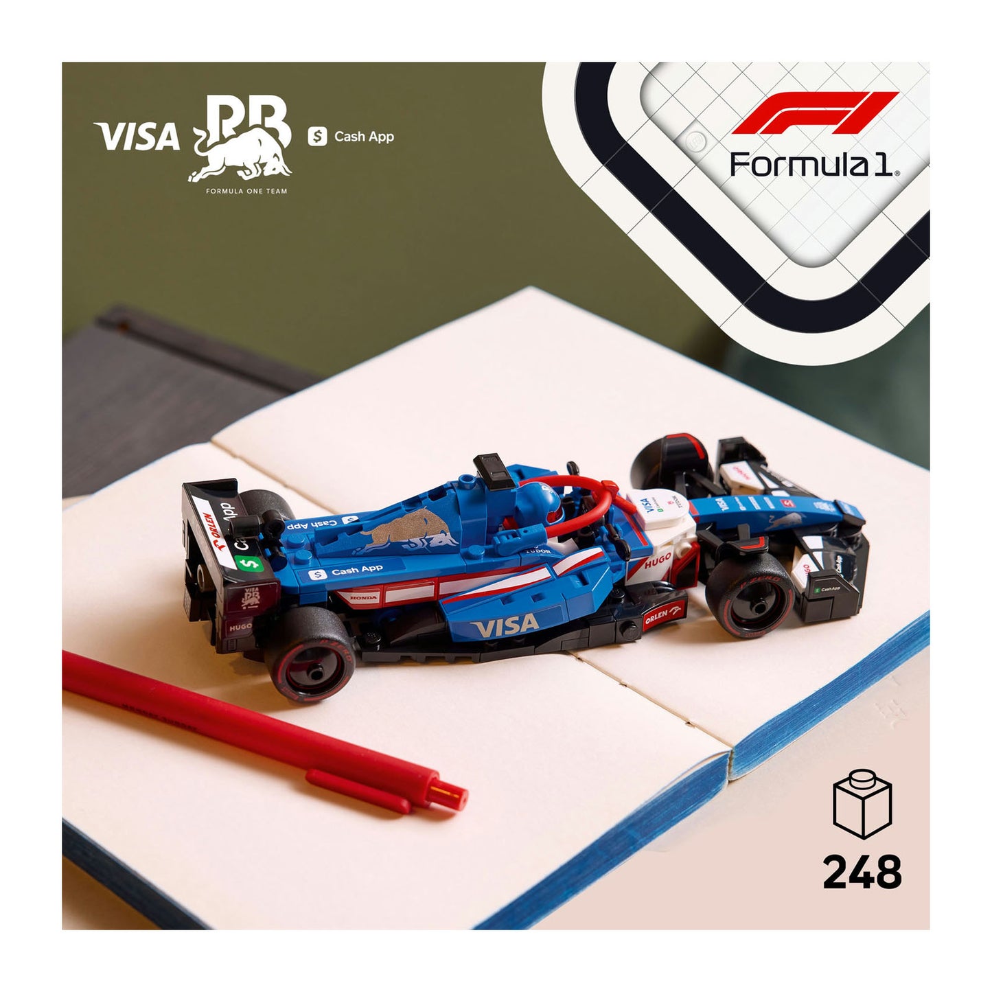 77246 LEGO Speed Champions Visa Cash App RB VCARB 01 F1