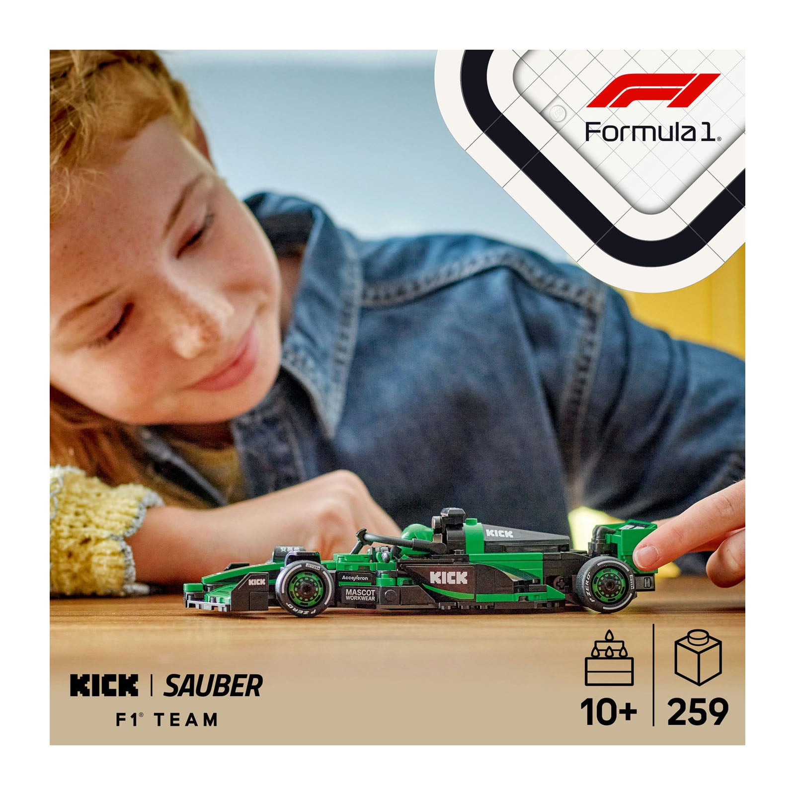 77247 LEGO Speed Champions KICK Sauber F1 Team C44 Race Car Toy