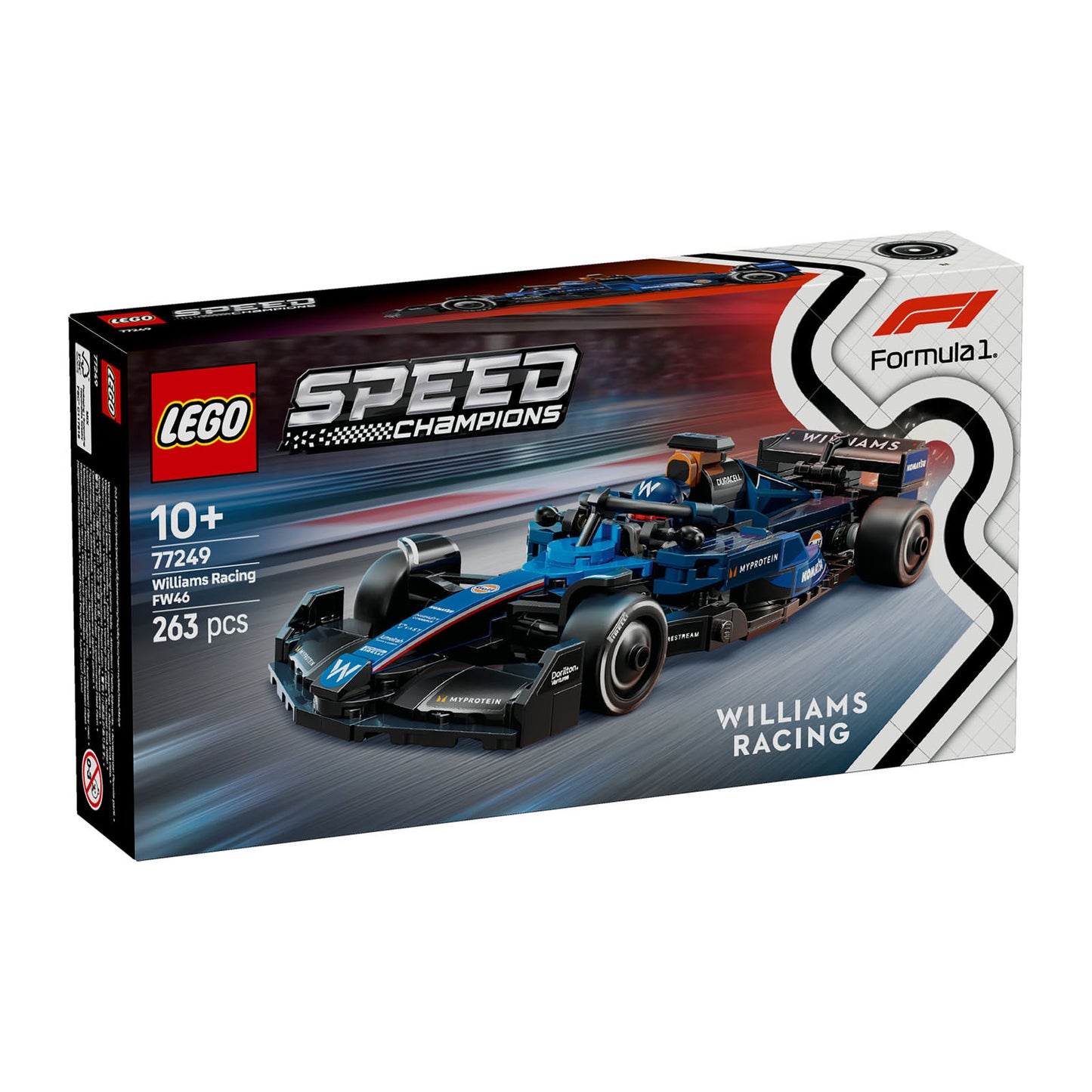 77249 LEGO Speed Champions Williams Racing FW46 F1 Race Car Vehicle Set