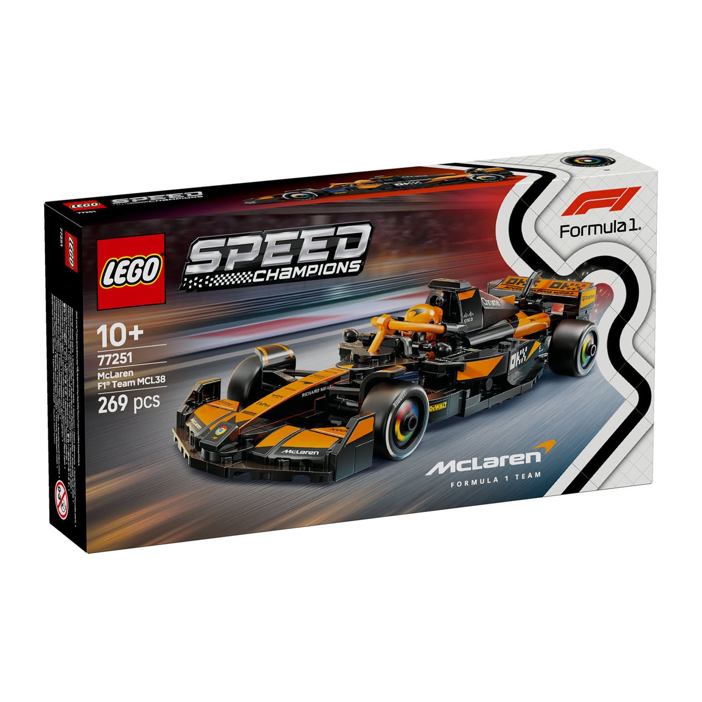 77251 LEGO Speed Champions McLaren F1 Team MCL38 Race Car Vehicle Set