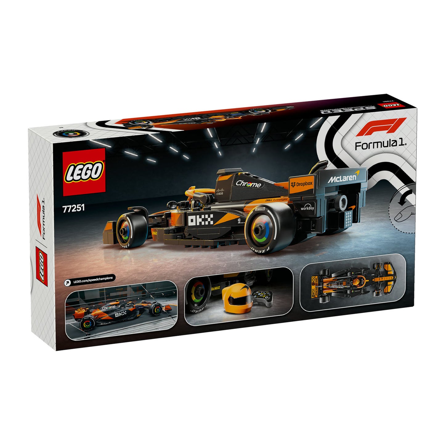 77251 LEGO Speed Champions McLaren F1 Team MCL38 Race Car Vehicle Set