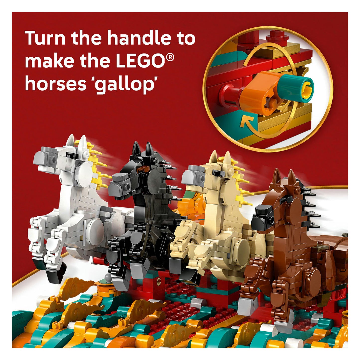 80119 LEGO Chinese Festivals Galloping Horses Canvas